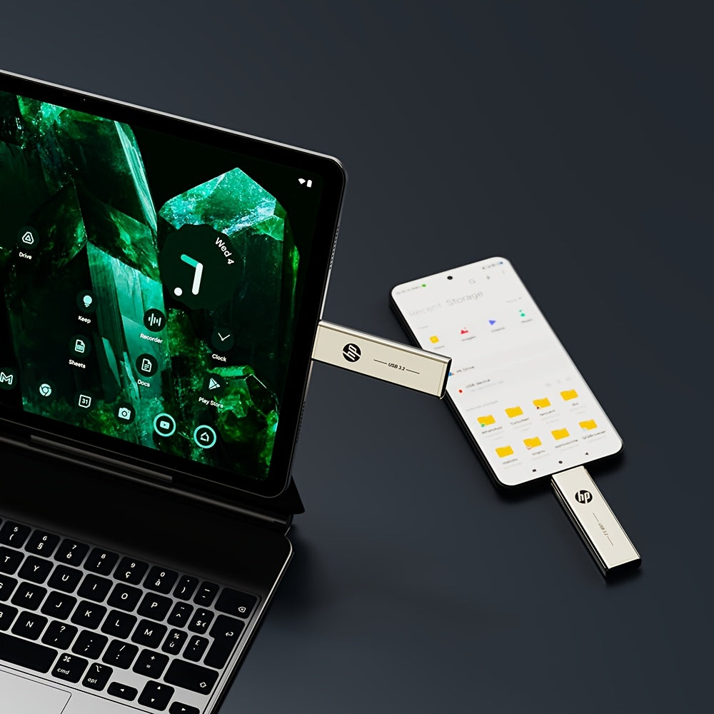 HP USB 3.2 Metal USB Flash Drive USB Type C 32GB 64GB 128GB 256GB