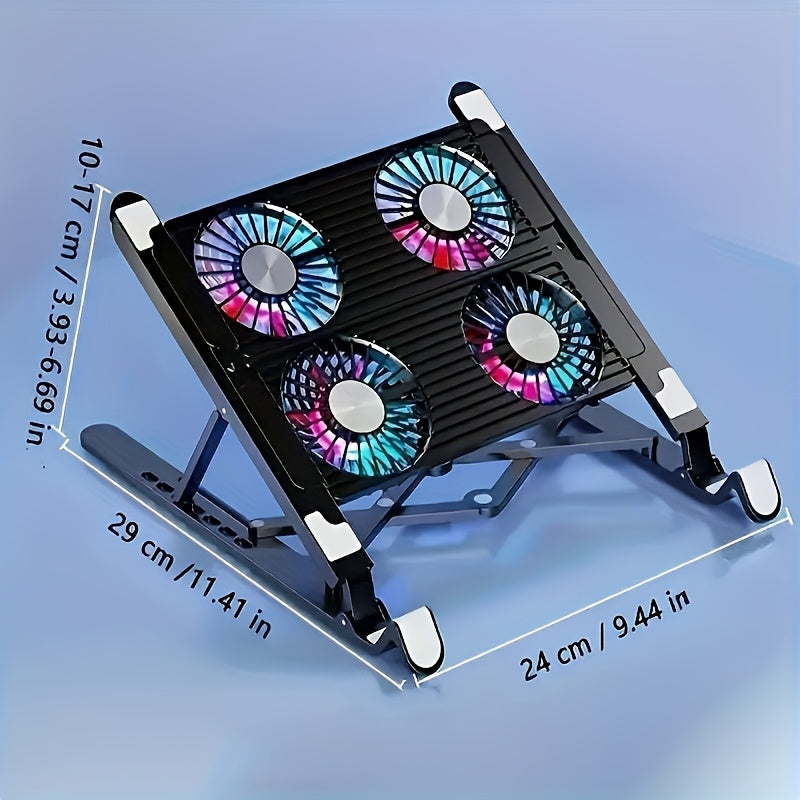 7-Level Height Adjustable Laptop Cooling Pad